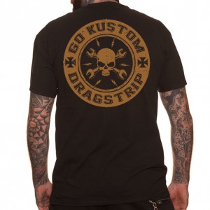 Dragstrip Kustom Go Kustom Desert Rust T`shirt